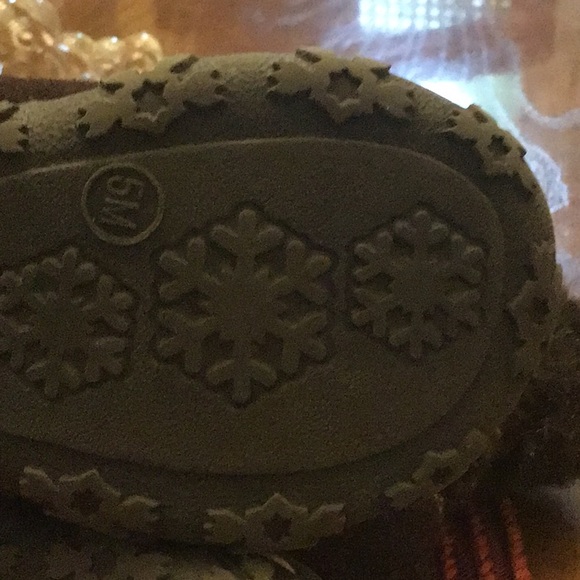 Arizona brown suede boots with pompous size 5 suede flowers warm school … - Picture 12 of 12